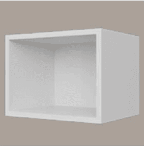 קוביה BOX לבן מט - תמונה 1 מתוך 2
