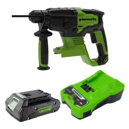 פטישון 24 מ"מ ארבעה מצבי עבודה Brushless 24V + סוללה 2.0Ah + מטען מהיר - תמונה 1 מתוך 1