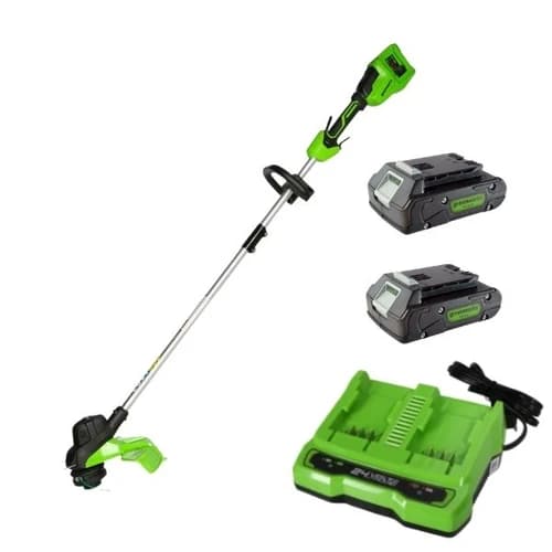 חרמש/קוצץ קנטים 33 ס"מ 48V (2X24V) Brushless+שתי סוללות 2Ah + מטען Dual Port 24V (2A)