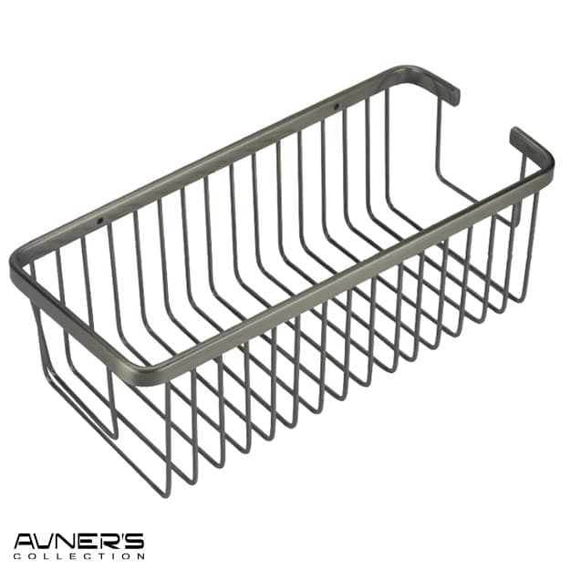 מדף רשת מלבנית למקלחת רויאל 30 ס״מ גרפיט SL724-30-GR - תמונה 1 מתוך 2