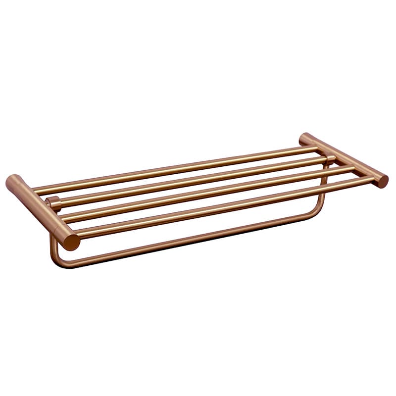מדף מגבות 60 ס״מ לאמבטיה STYLO רוז גולד - תמונה 1 מתוך 3