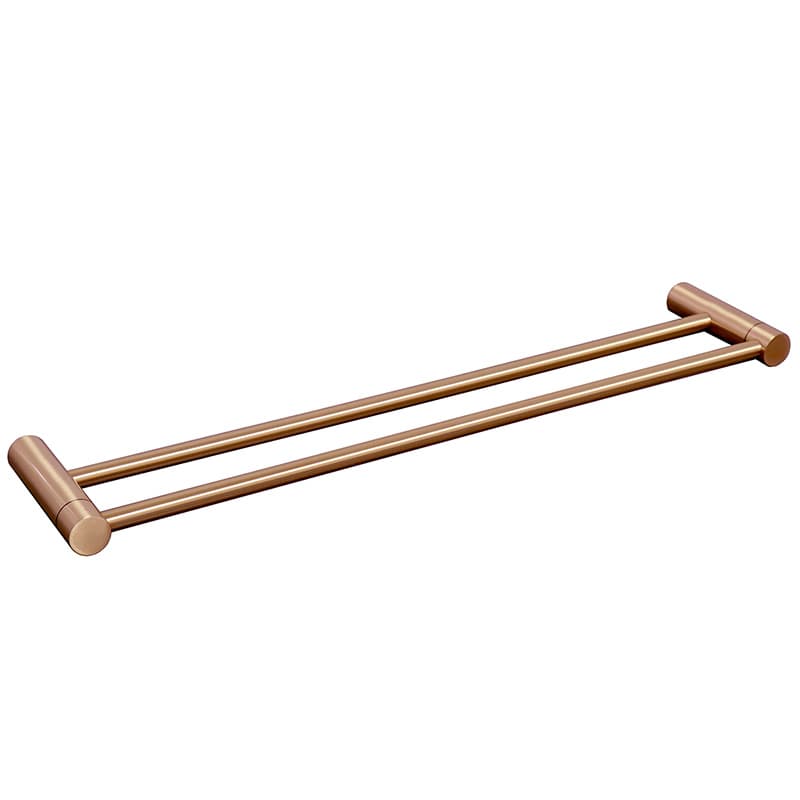 מוט כפול למגבת 80 ס״מ STYLO רוז גולד - תמונה 1 מתוך 3