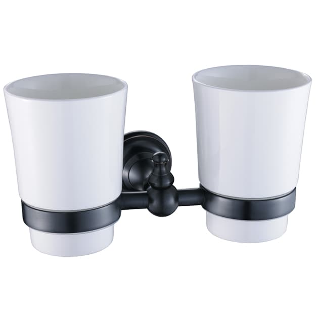 כוס למברשות שיניים כפולה BLACK שחור - תמונה 1 מתוך 1