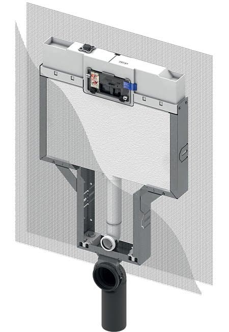מיכל הדחה לקירות בלוקים TECEbox Octa 9370008