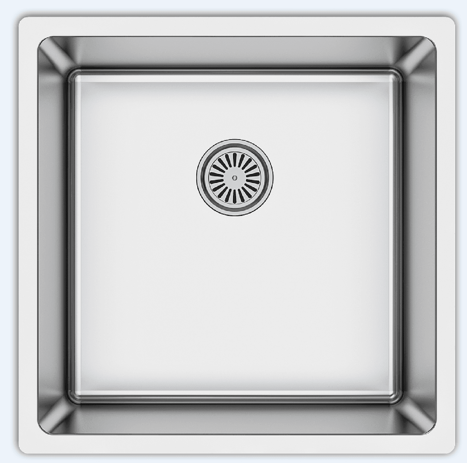 כיור מטבח SMART44 נירוסטה | 44X44 ס"מ - תמונה 1 מתוך 3