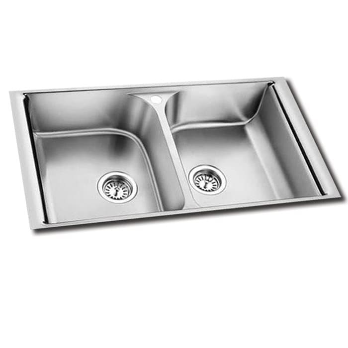 כיור מטבח נירוסטה דגם OULIN קנדה | 86X49X18 ס"מ - תמונה 1 מתוך 3