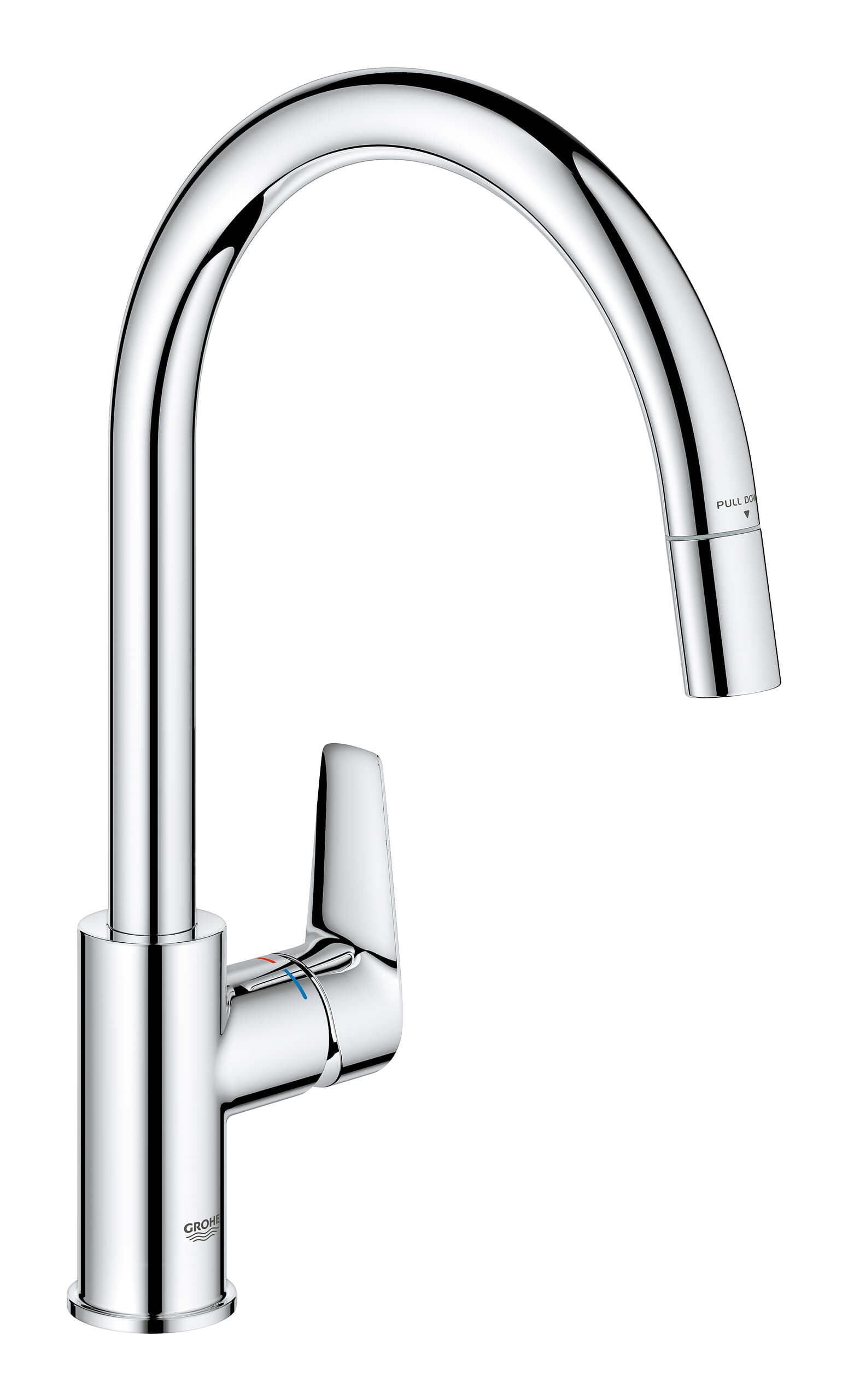 ברז מטבח נשלף BauEdge כרום ניקל GROHE - תמונה 1 מתוך 2