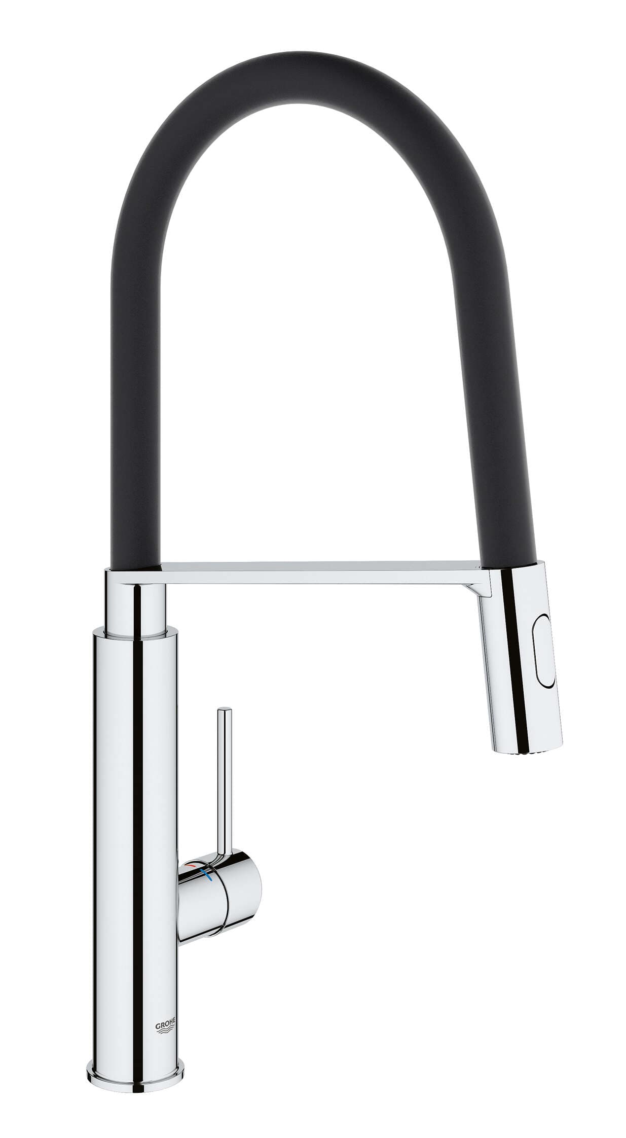 ברז מטבח נשלף CONCETTO כרום ניקל / שחור GROHE - תמונה 1 מתוך 2
