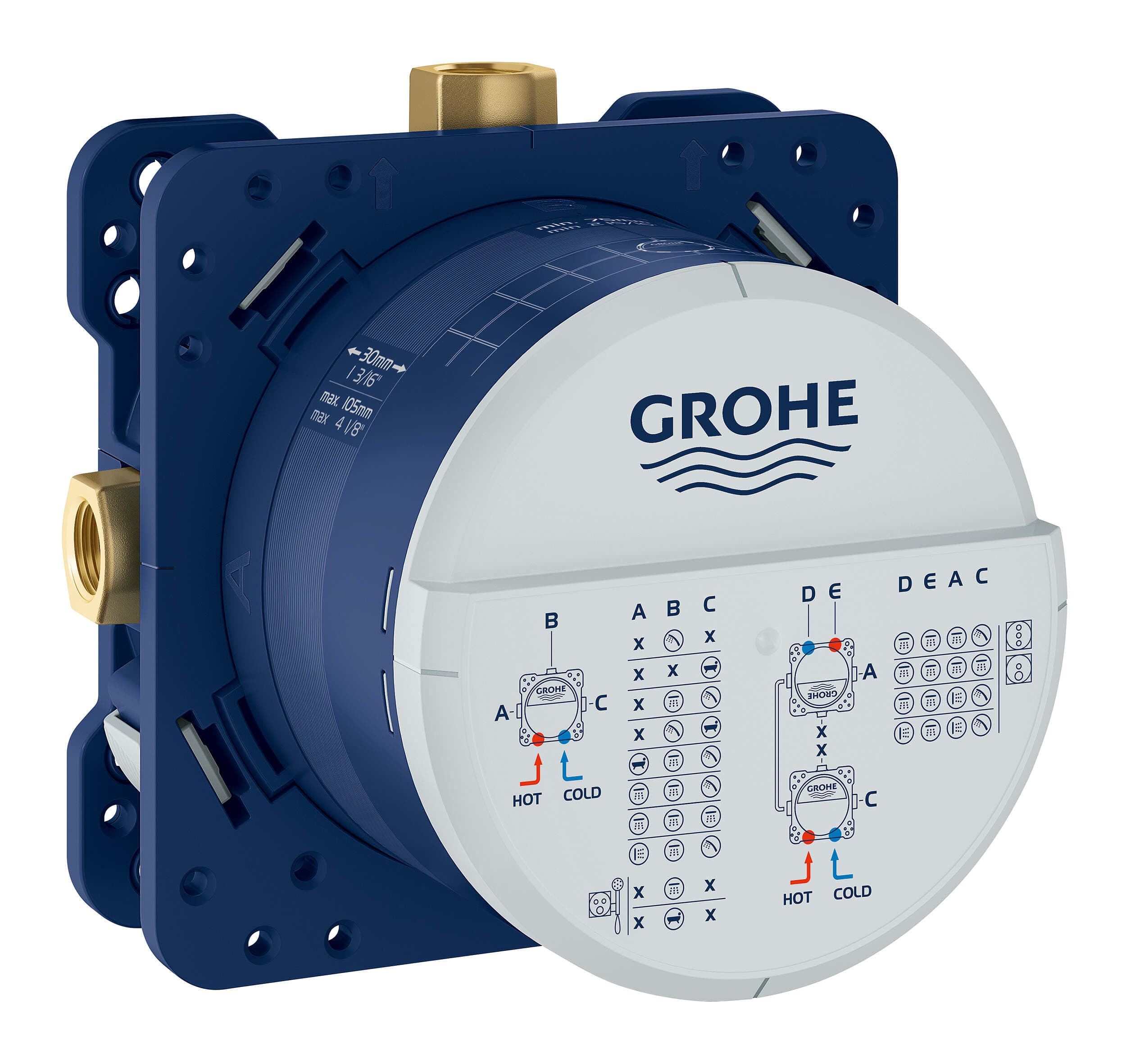 גוף אינטרפוץ 3/4/5 דרך GROHE Rapido SmartBox - תמונה 1 מתוך 2