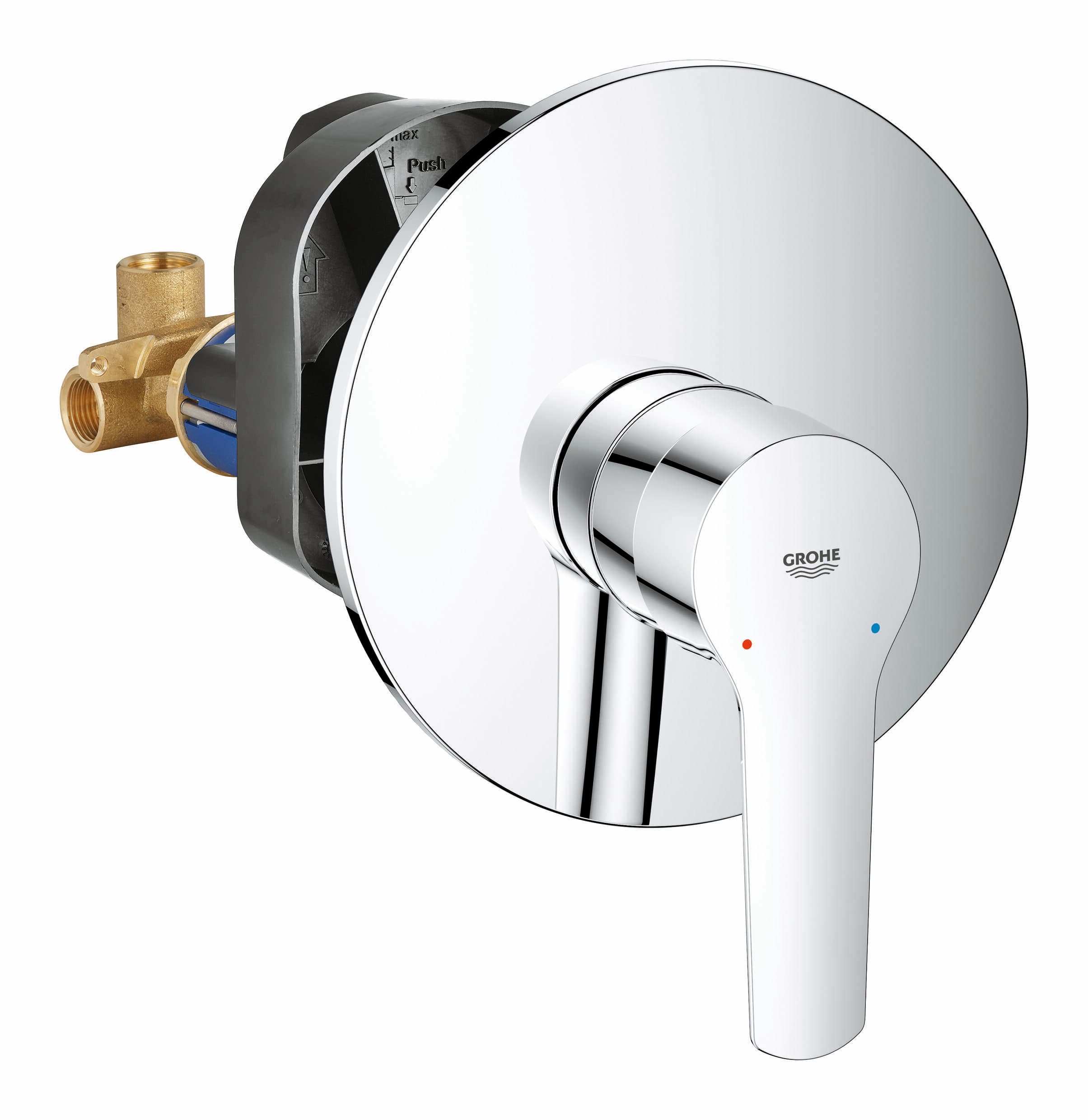 אינטרפוץ 3 דרך START כרום ניקל GROHE - תמונה 1 מתוך 2