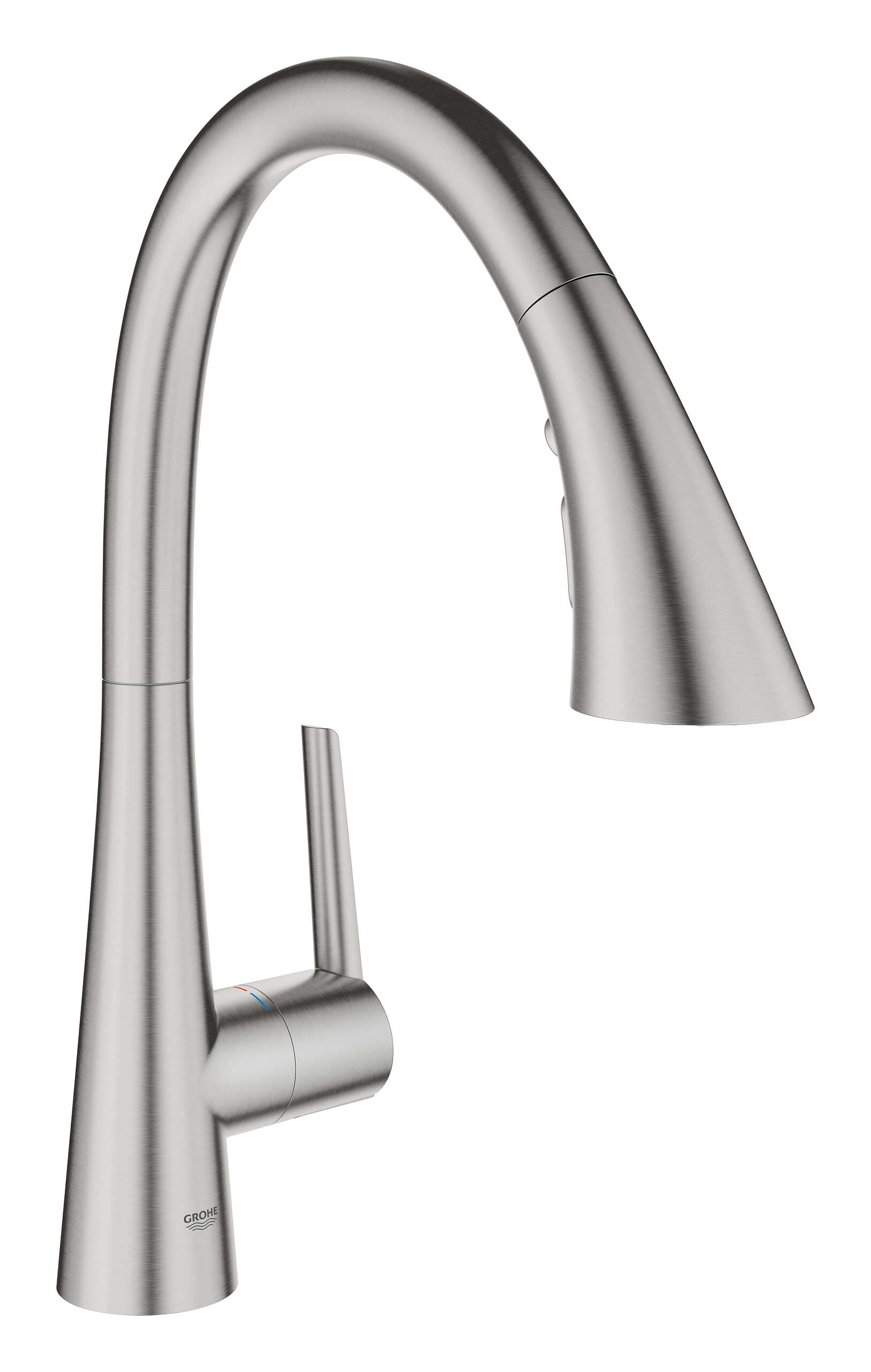 ברז מטבח נשלף ZEDRA כרום מוברש GROHE - תמונה 1 מתוך 1