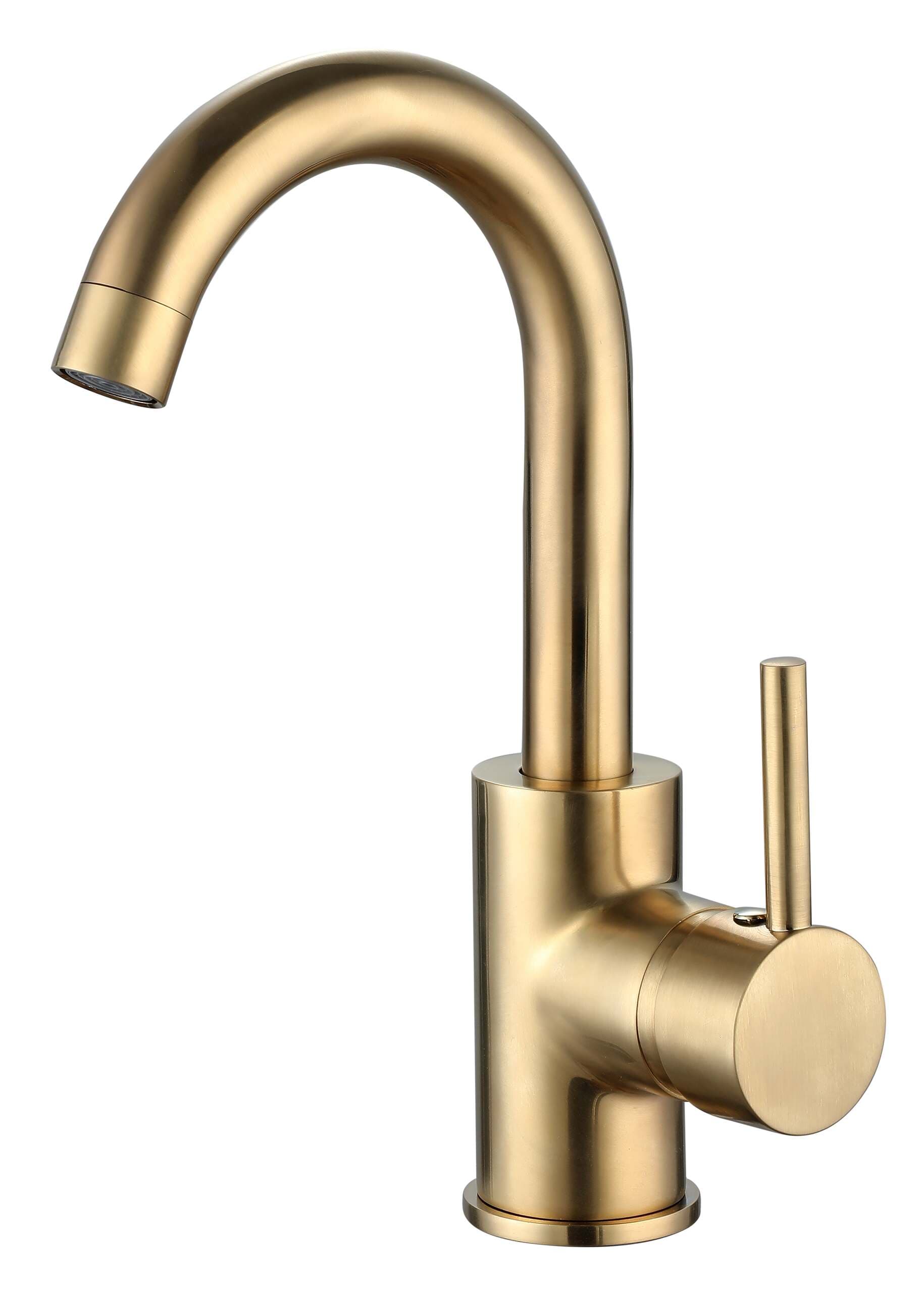 ברז פרח קצר DONALD זהב מוברש AQUILA PREMIUM - תמונה 1 מתוך 2