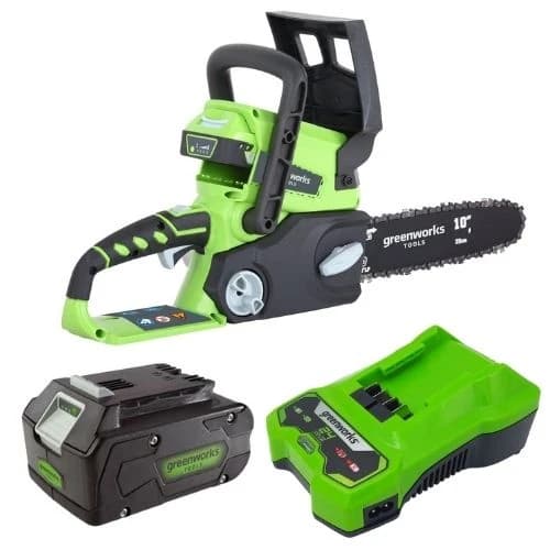 מסור שרשרת 24V+סוללה 4A+מטען מהיר - תמונה 1 מתוך 1